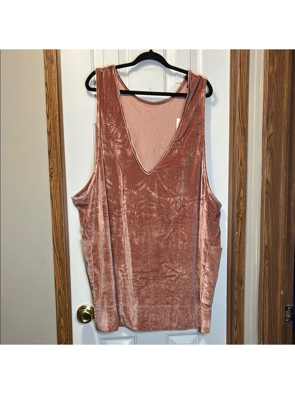 Agnes & Dora Rose Gold Oversized Sleeveless Mini Dress XXXL NWT